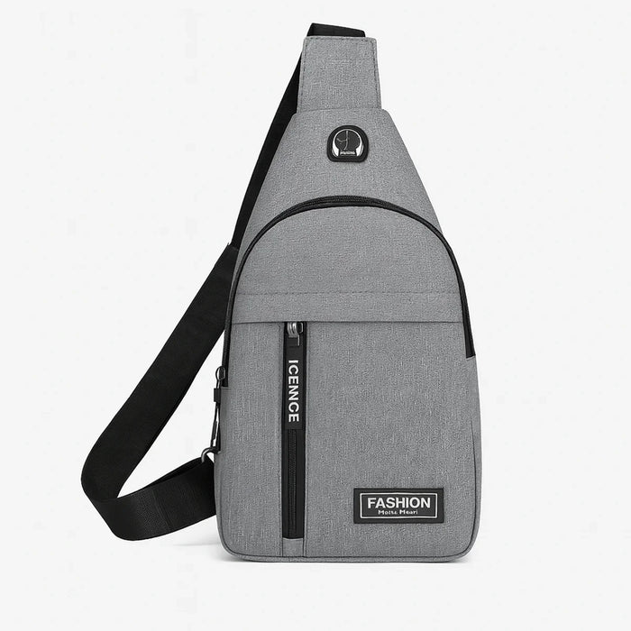 Waterproof Waist Bag Shoulder Bags Usb Charging Earphone Hook Sling Travel Bag